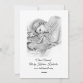 Elven-Träume-Postkarte Feiertagskarte (Rückseite)