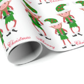 Elves Christmas Geschenkpapier (Rolleneckpunkt)