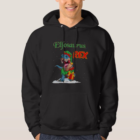 Elves Dinosaur Rex Sanas Helper for Children Chris Hoodie (Vorderseite)