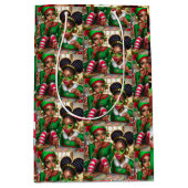 Elves Eating Goodies Mittlere Geschenktüte (Vorderseite)