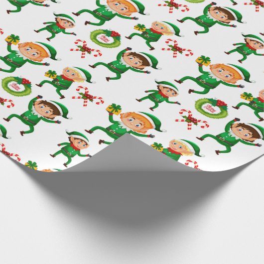 Elves Elves Elves Geschenkpapier (Ecke)