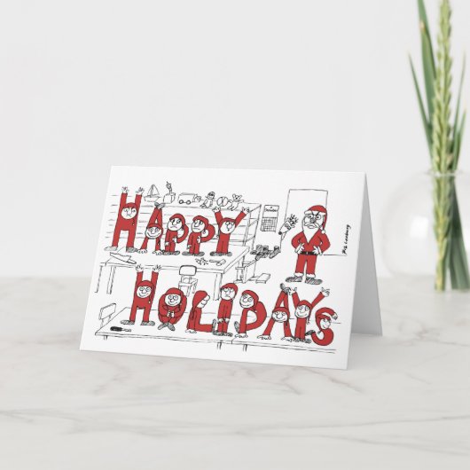 Elves Feiertagskarte (Vorderseite)