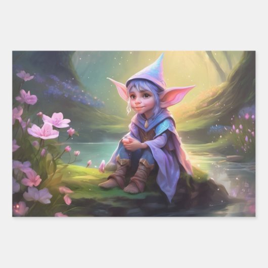 Elves Geschenkpapier Set (Vorderseite)