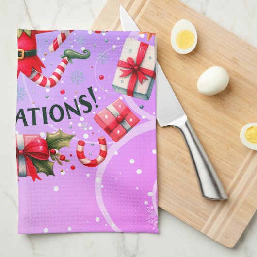 Elves Geschirrtuch (Viertel Falte)