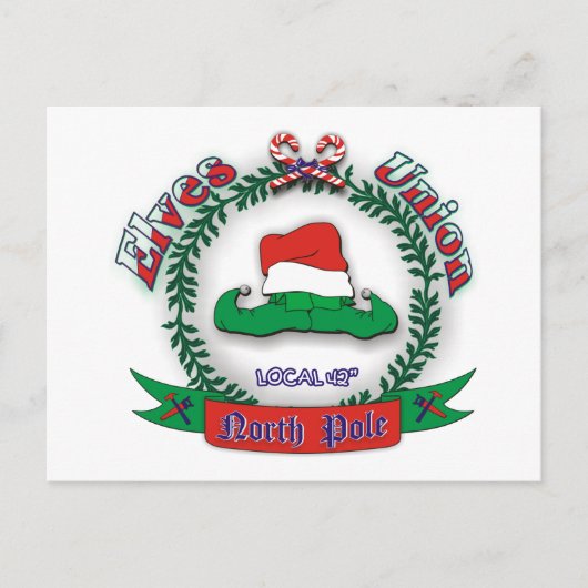 Elves Gewerkschaft Weihnachten (Vorderseite)