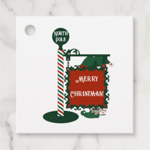 Elves Legs Frohe Weihnachtsgeschenk Tag Schließwag Geschenkanhänger