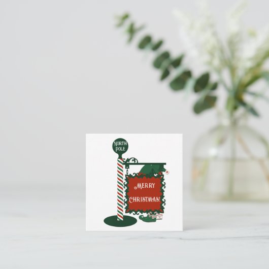 Elves Legs Frohe Weihnachtsgeschenke Tag Begleitkarte (Stehend Vorderseite)