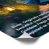 Elves Mushrooms Poster (Ecke)