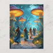 Elves Mushrooms Postkarte (Vorderseite)