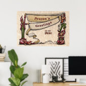 Elves Season's Greetings Poster (Heimbüro)