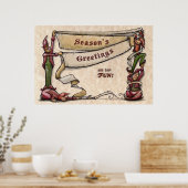 Elves Season's Greetings Poster (Küche)