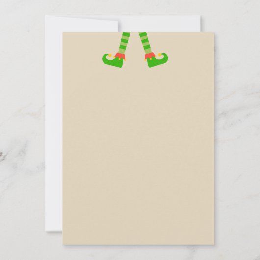 Elves Weihnachtsfeier Einladung (Rückseite)