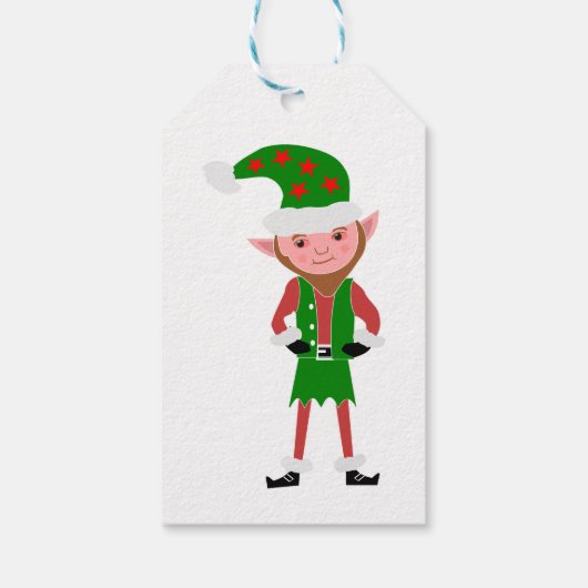 Elves Weihnachtsgeschenke Tags Geschenkanhänger (Rückseite)