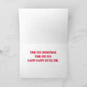 **ELVES** WÜNSCHEN SIE SICH BEI CHRISTMAS TIME* KI KARTE (Innenseite)