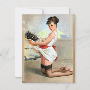 Elvgren Lasse Essen Out Feiertagskarte