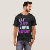 Elvira Eat Sleep Be Repeat Elvira T-Shirt (Vorne ganz)