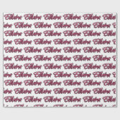 Elvira faded pink personalisiertes Geschenkpapier (Flach)