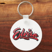 Elvira Heart Graffiti Vollstreckger Schlüsselanhänger (Vorderseite)