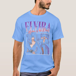 Elvira Herrin der Dunkelheit Lila 90er Horror-Freu T-Shirt