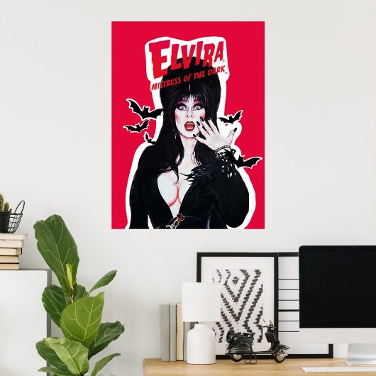 Elvira Ministerin der Dunkelheit Poster (Heimbüro)