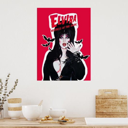 Elvira Ministerin der Dunkelheit Poster (Küche)