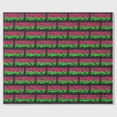 Elvira Vorname Name Graffiti red green Geschenkpapier (Flach)