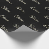 Elvira white gold Handwriting Geschenkpapier (Ecke)