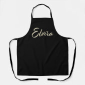 Elvira white gold Handwriting Küchenschürze Schürze (Vorderseite)