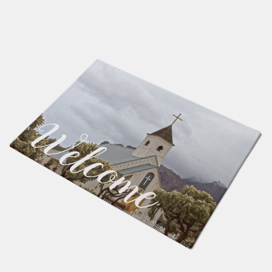 Elvis Church in the Superstils Fußmatte (Schrägansicht)