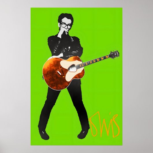 Elvis Costello 1977 Stiff Records Promo Poster (Vorne)