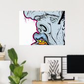 Elvis hat das Gebäude Links Poster (Heimbüro)