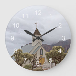 Elvis Kirche am Superstil Berge Große Wanduhr