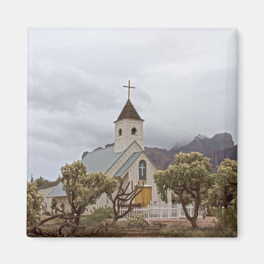 Elvis Kirche am Superstil Berge Magnet (Vorne)