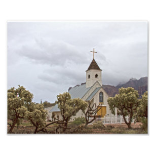 Elvis Kirche an der Superstition Berge. Fotodruck