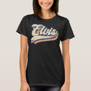 Elvis Name Personalisiert Vintag Retro Gift Men Wo T-Shirt