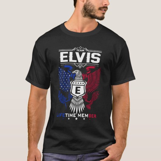 Elvis Name T Shirt - Elvis Eagle Lifetime Member G (Vorderseite)
