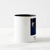 Elvis_on_Zazzle_Overexertion, meine bestste Zweifarbige Tasse (Mittel)