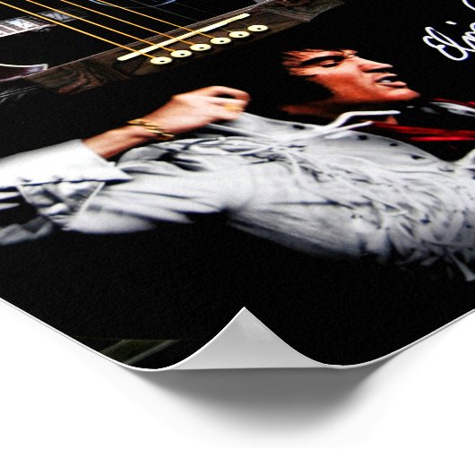 Elvis Presley On Tour London Poster (Ecke)