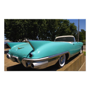 Elvis Presleys grüner Cadillac Cabrio in Fotodruck