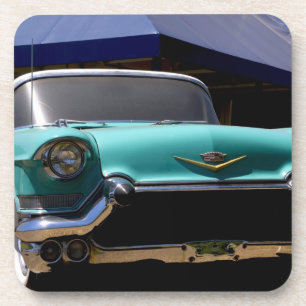 Elvis Presleys grüner Cadillac Cabrio in Getränkeuntersetzer