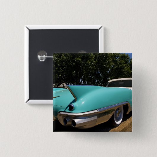 Elvis Presleys grüner Cadillac-Konvertible in Button (Vorne & Hinten)