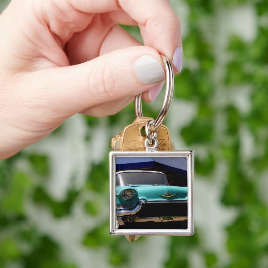 Elvis Presleys grüner Cadillac-Konvertible in Schlüsselanhänger (Hand)