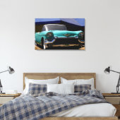 Elvis Presleys grünes Cadillac-Cabrio in Leinwanddruck (Insitu (Schlafzimmer))