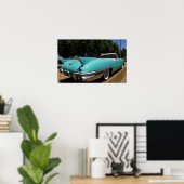 Elvis Presleys grünes Cadillac-Cabrio in Poster (Heimbüro)