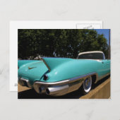 Elvis Presleys grünes Cadillac-Cabrio in Postkarte (Vorne/Hinten)