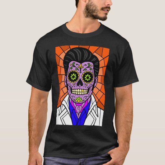 Elvis Stained Glass Tee (Vorderseite)