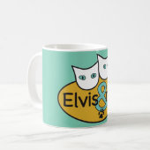 "Elvis u. ICH" 11 Unze-Aqua-Klassiker-Tasse Kaffeetasse (Vorderseite Links)