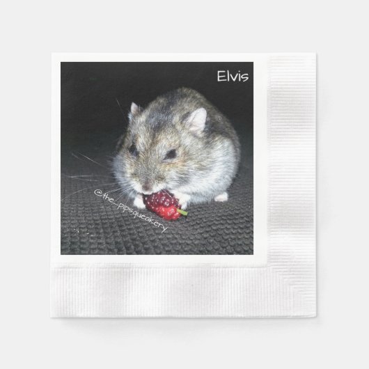 Elvis und die Mulberry Serviette (Vorderseite)