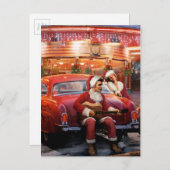 Elvis- und Marilyn-Weihnachten Feiertagspostkarte (Vorne/Hinten)