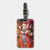 Elvis- und Marilyn-Weihnachten Gepäckanhänger (Vorderseite vertikal)